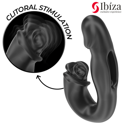 IBIZA - ROSE VIBRATOR SNAP EFFECT AND CLITORIS STIMULATOR