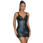 SUBBLIME - 957575 LEATHER DRESS WITH ZIPPER BLACK L/XL