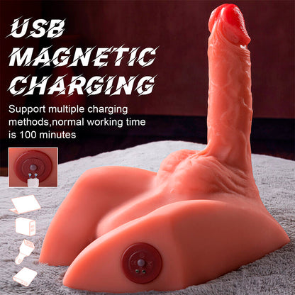 XISE - MICHAEL REALISTISCHER DILDO UND ANUSMASTURBATOR MIT STOSSFUNKTION, 15 CM