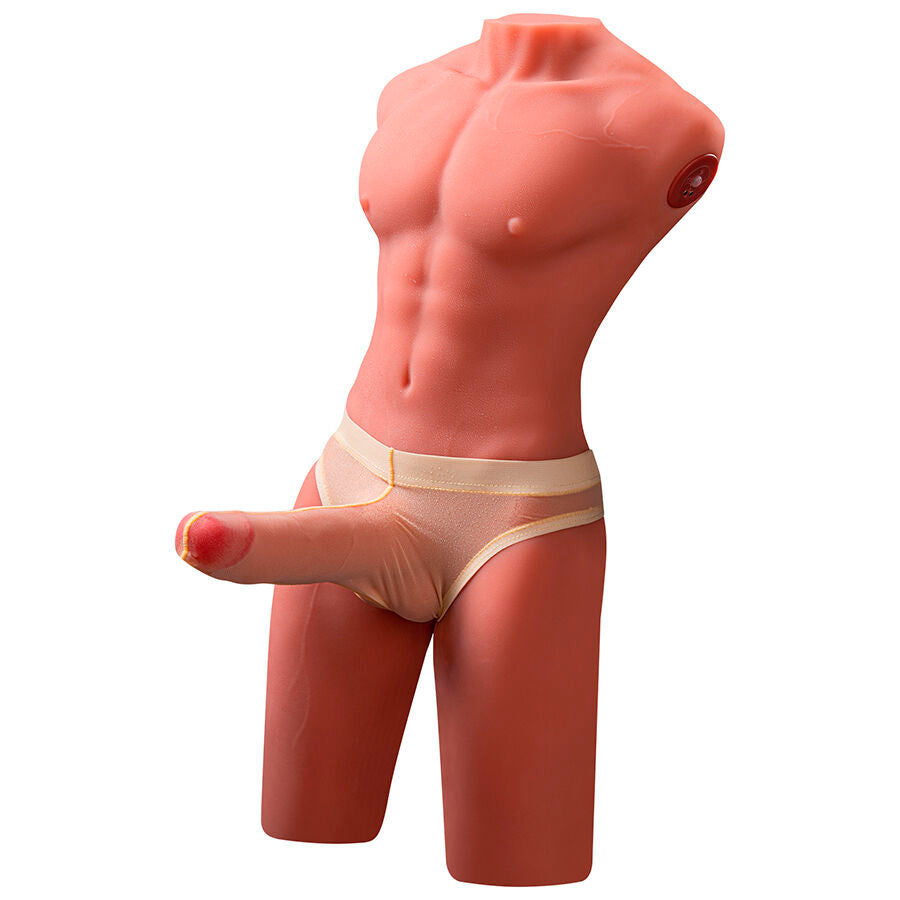 XISE – JASON HALF-BODY REALISTIC MALE TORSO WITH THRUST AND VIBRATION FUNCTIONS 55 CM