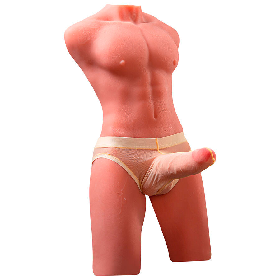 XISE – JASON HALF-BODY REALISTIC MALE TORSO WITH THRUST AND VIBRATION FUNCTIONS 55 CM
