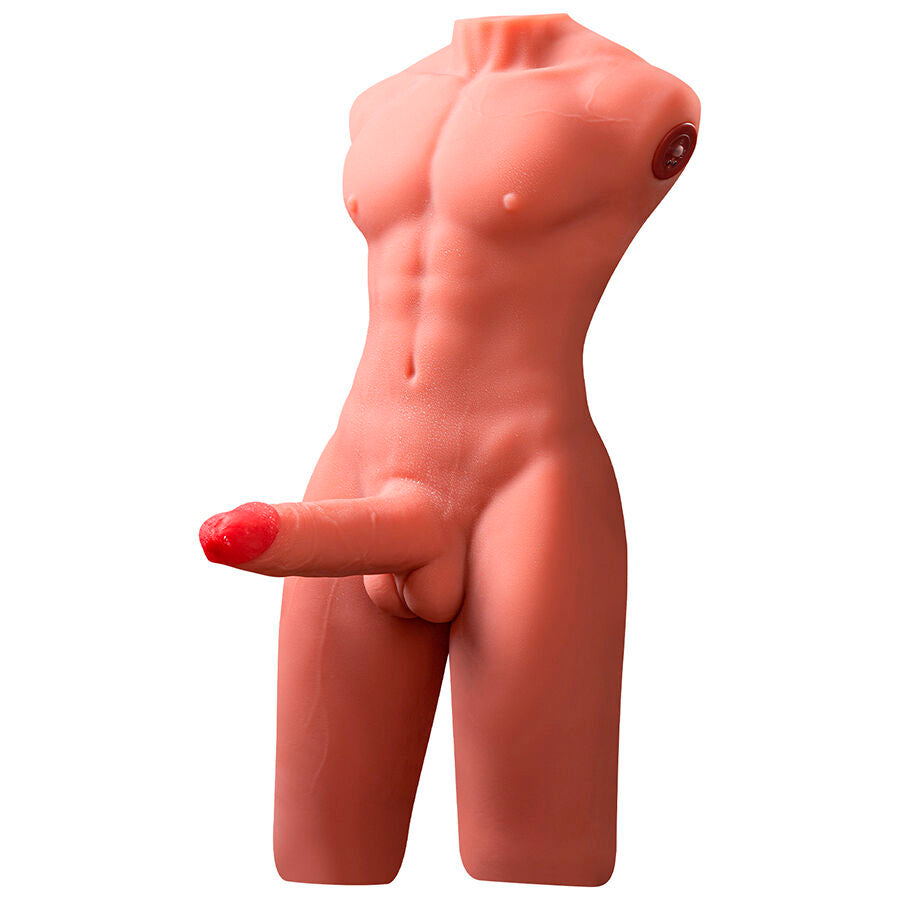 XISE – JASON HALF-BODY REALISTIC MALE TORSO WITH THRUST AND VIBRATION FUNCTIONS 55 CM