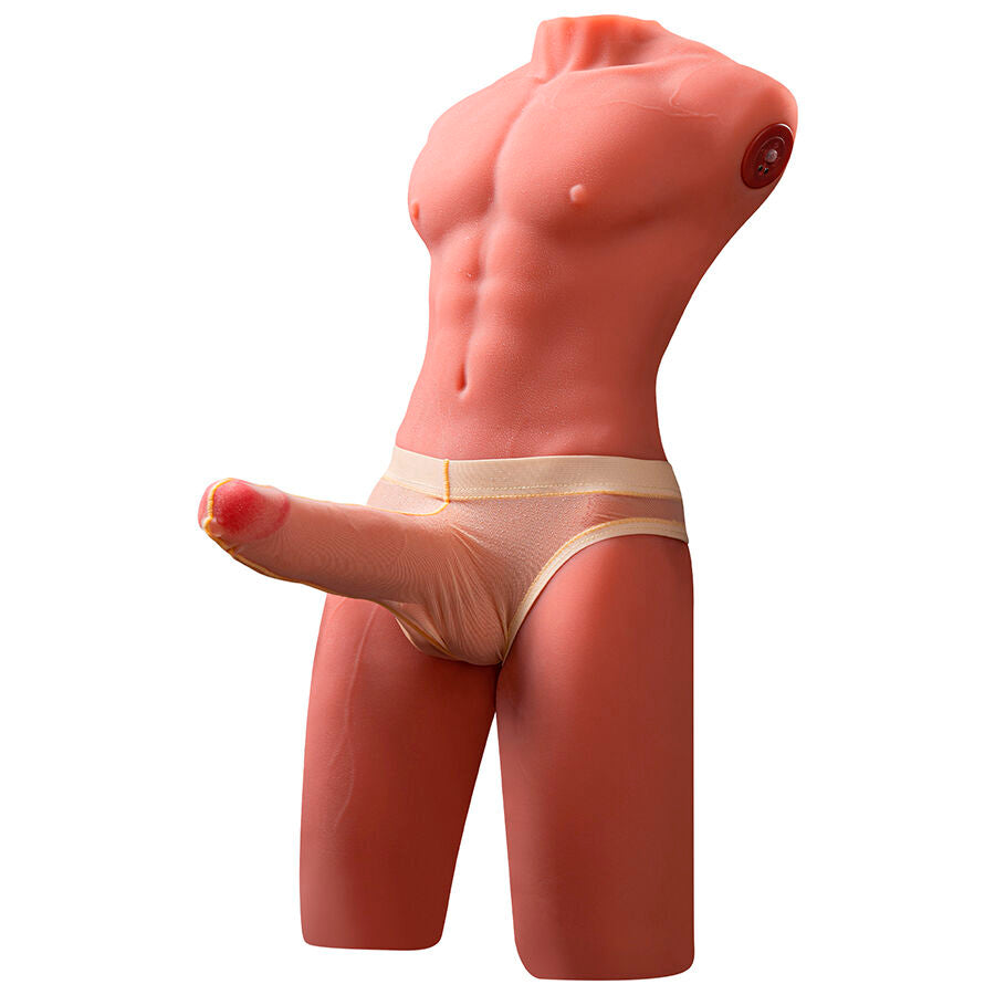 XISE – JASON HALF-BODY REALISTIC MALE TORSO WITH THRUST AND VIBRATION FUNCTIONS 55 CM