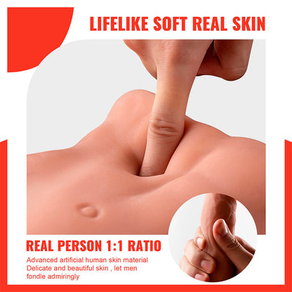 XISE - BERTLETT DILDO ASS REALISTIC DILDO AND ANUS MASTURBATOR FRONT POSITION WITH THRUST FUNCTION 18 CM