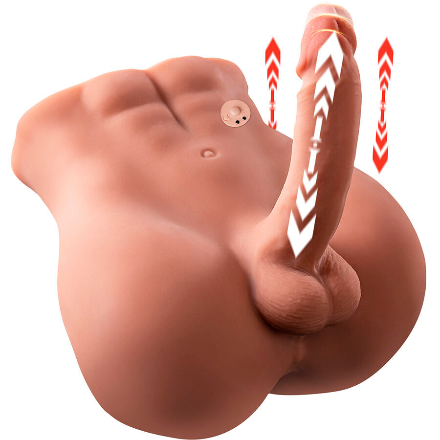 XISE - BERTLETT DILDO ASS REALISTIC DILDO AND ANUS MASTURBATOR FRONT POSITION WITH THRUST FUNCTION 18 CM