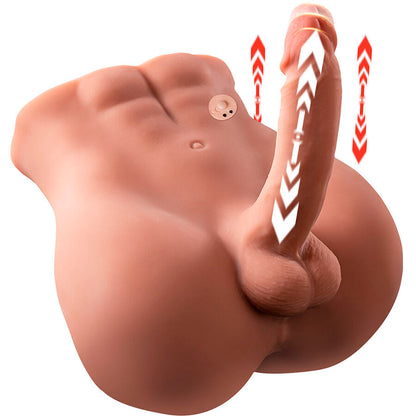 XISE - BERTLETT DILDO ASS REALISTIC DILDO AND ANUS MASTURBATOR FRONT POSITION WITH THRUST FUNCTION 18 CM