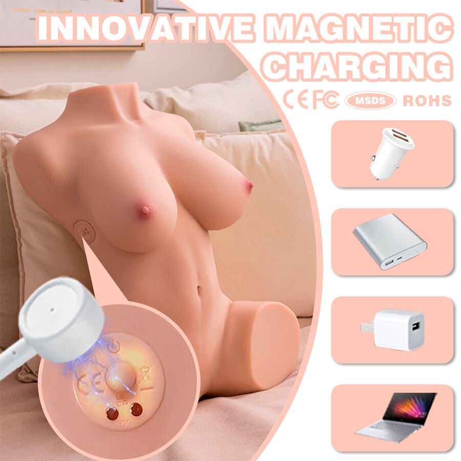 XISE - DANIA - REALISTIC, VIBRANT FEMALE TORSO WITH STABBING CAPABILITIES, 52 CM