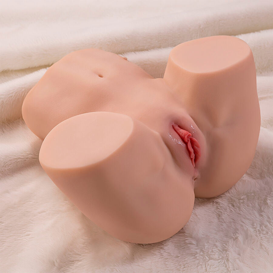 XISE - MAYA Realistischer Masturbator mit Saugfunktion für Vagina und Anus, Vibration und Saugfunktion, 4,5 kg