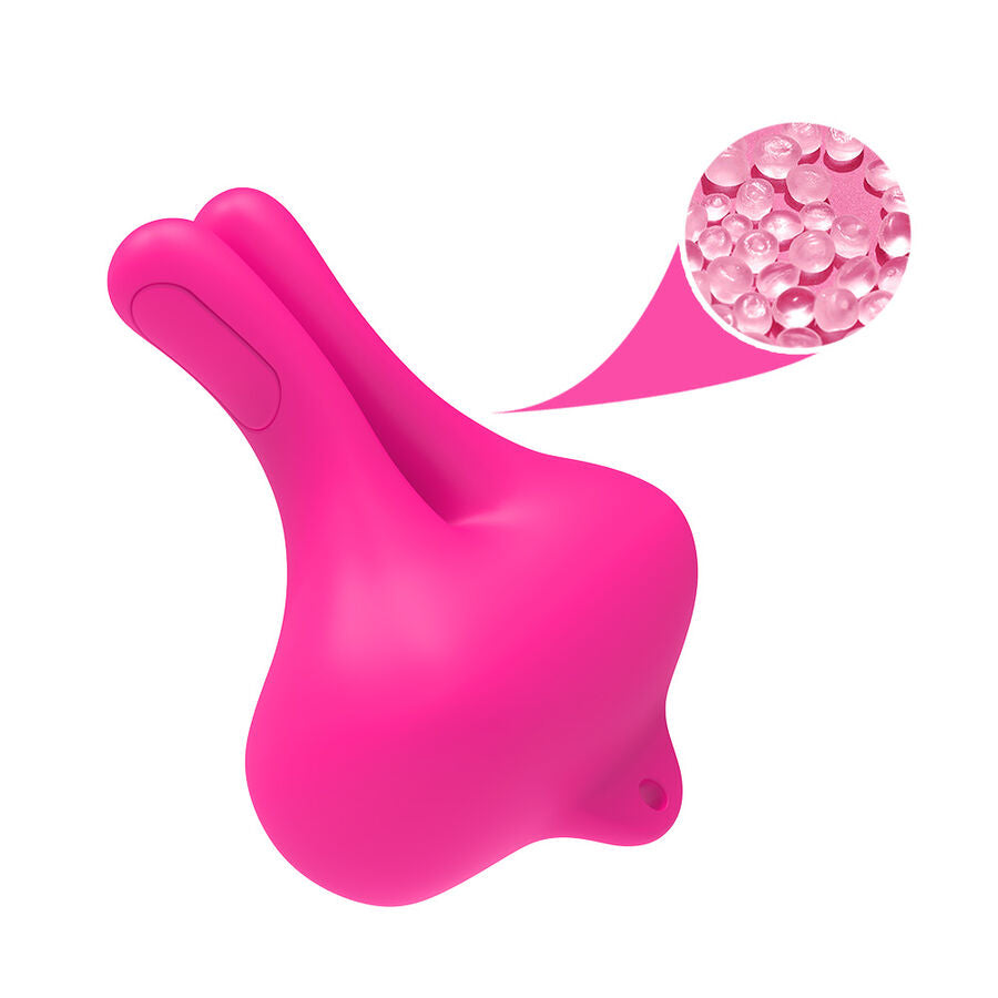 ARMONY - RABBIT SHAPED VIBRATING MAGNETIC NIPPLE CLAMPS PINK