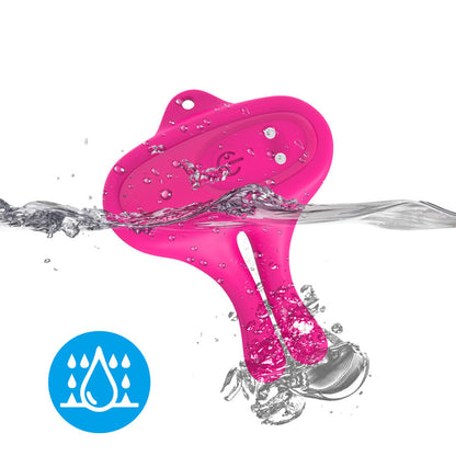 ARMONY - RABBIT SHAPED VIBRATING MAGNETIC NIPPLE CLAMPS PINK