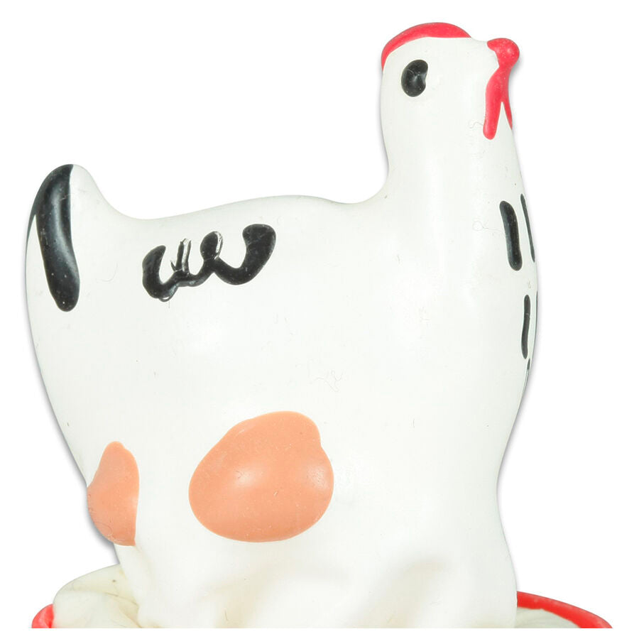 CONDOMERIE - HAND-PAINTED NOVELTY CONDOMS CHICKEN WHITE