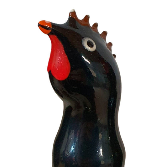 CONDOMERIE - HAND-PAINTED NOVELTY CONDOMS BLACK ROOSTER
