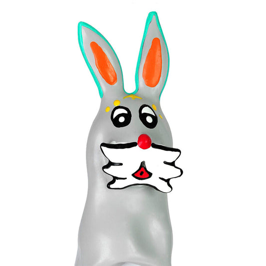 CONDOMERIE - HAND-PAINTED NOVELTY CONDOMS BUNNY XL