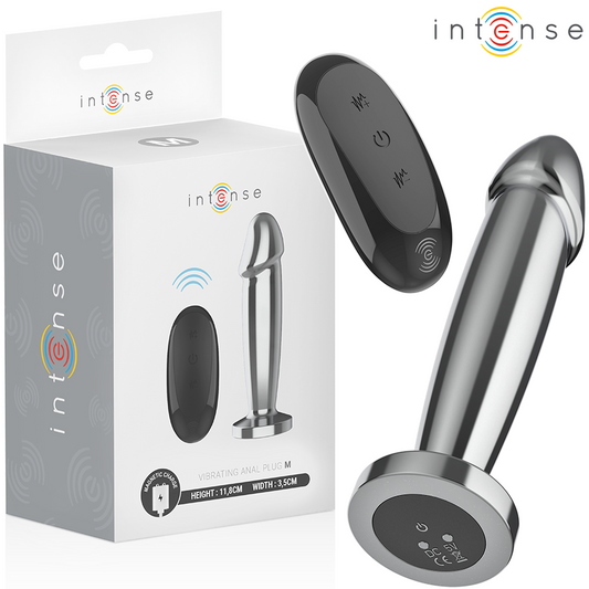 INTENSE - ANAL PLUG 10 VIBRATIONEN METALLDILDO MIT FERNBEDIENUNG M