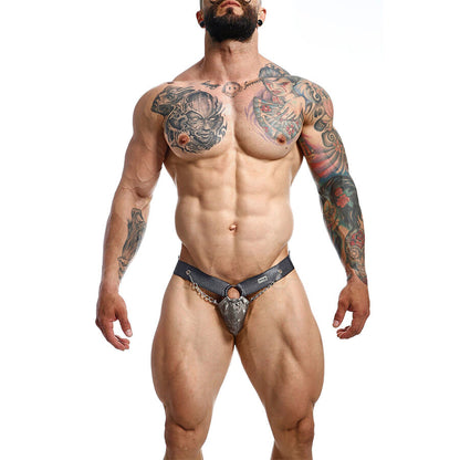MOB - DNGEON SNAP JOCKSTRAP GRAU EINE GRÖSSE