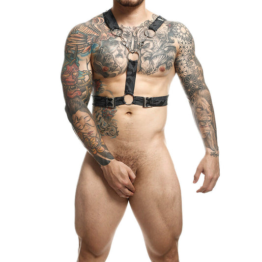 MOB - DUNGEON SILVER HARNESS WITH CHAINS ONE SIZE