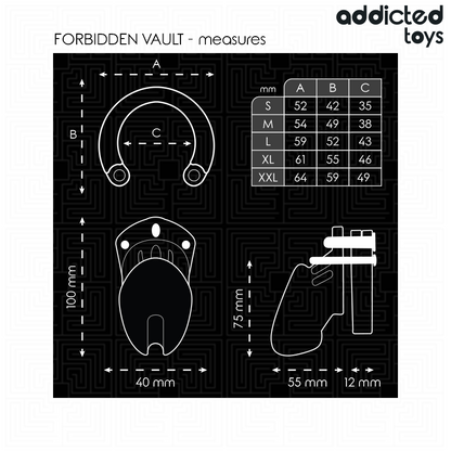 ADDICTED TOYS LOCKED - FORBIDDEN PENIS CAGE 10 CM
