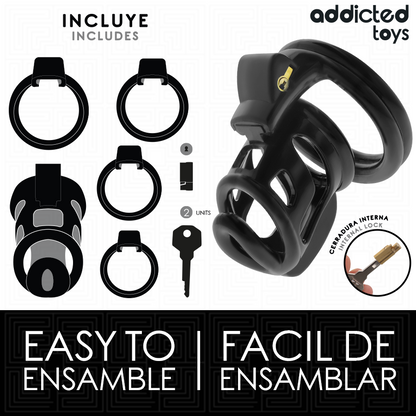 ADDICTED TOYS LOCKED - GILDEN CAGE PENIS CAGE 8.5 CM