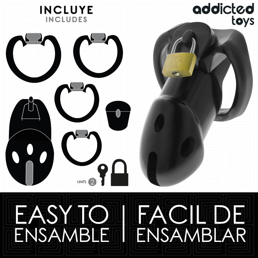 ADDICTED TOYS LOCKED - UNBROKEN THE PENIS CAGE 9.8 CM