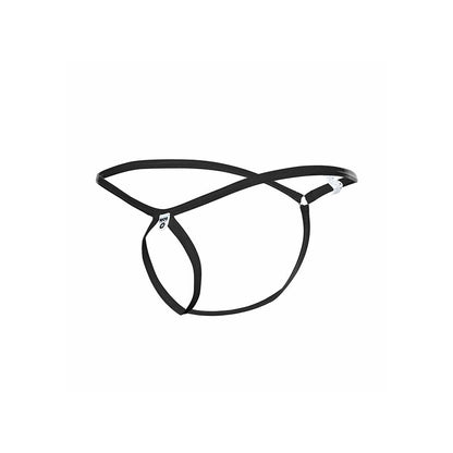 MOB - BLACK TEARDROP THONG SIZE S/M