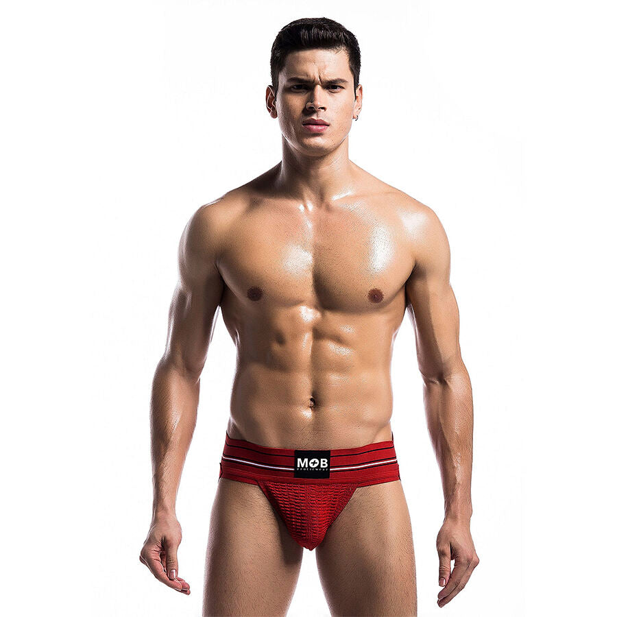 MOB - CLASSIC RED THONG, SIZE S