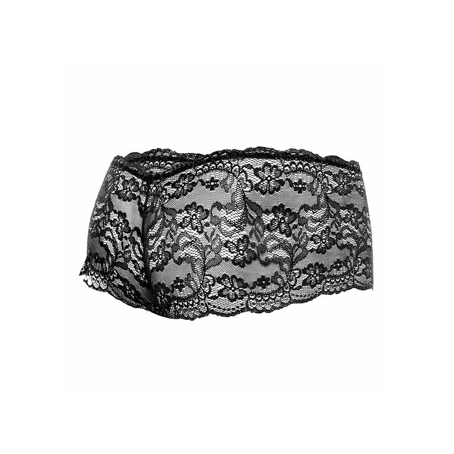 MOB - SCHWARZE SPITZENBOXER GRÖSSE L/XL