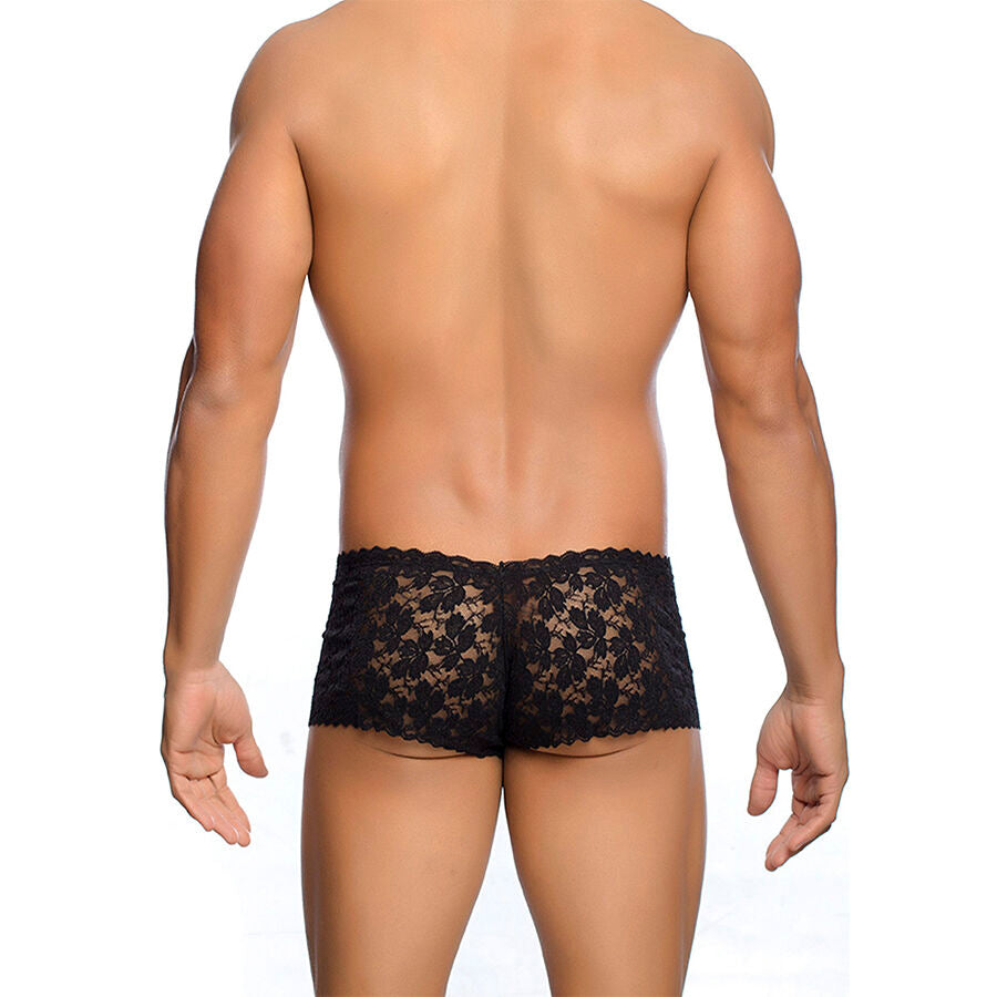 MOB - SCHWARZE SPITZENBOXER GRÖSSE L/XL