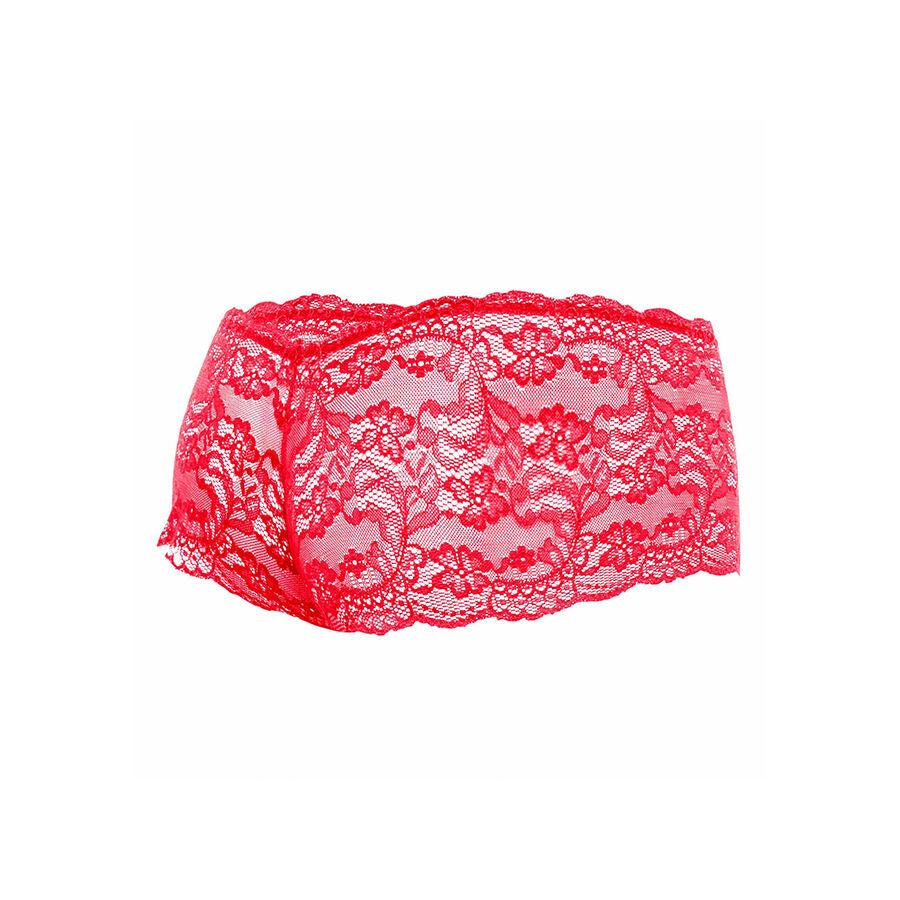 MOB - ROTE SPITZENBOXER GRÖSSE L/XL