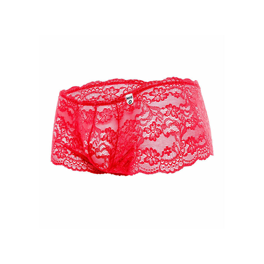 MOB - ROTE SPITZENBOXER GRÖSSE S/M