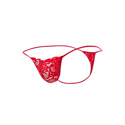MOB - RED LACE THONG, SIZE S/M