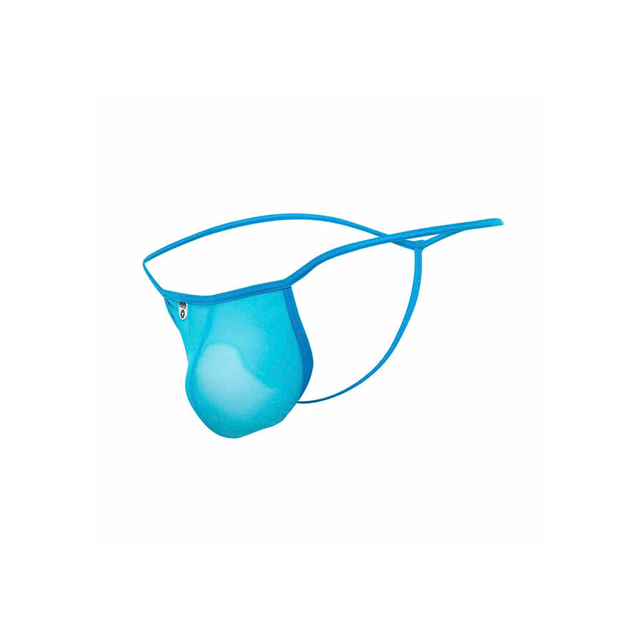 MOB - TRANSPARENTER T-FÖRMIGER TANGA AQUA GRÖSSE S/M