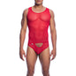 MOB - ROTER TRANSPARENTER BODYSHEE GRÖSSE S/M