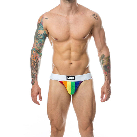 MOB - CLASSIC JOCK STRIPE RAINBOW GRÖSSE S
