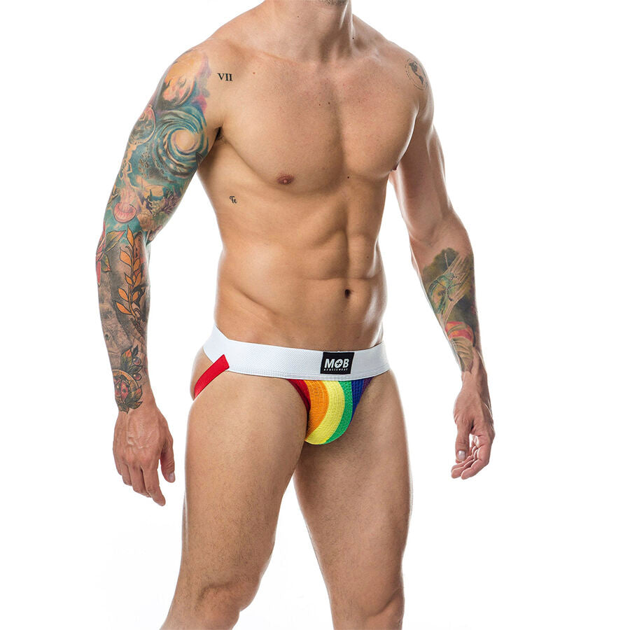 MOB - CLASSIC JOCK STRIPE RAINBOW GRÖSSE S