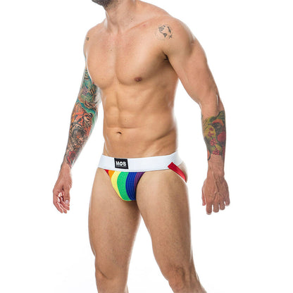 MOB - CLASSIC JOCK STRIPE RAINBOW GRÖSSE S