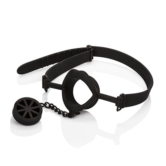 CALEXOTICS - SCANDAL - GAG WITH BLACK SILICONE PLUG