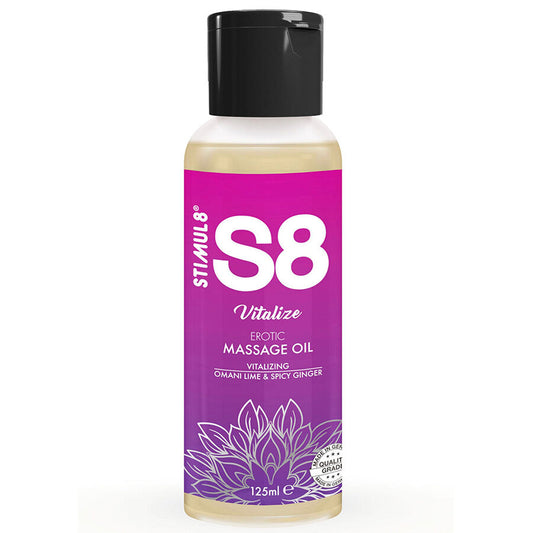 STIMUL8 - S8 VITALIZING LIME MASSAGE OIL 125 ML