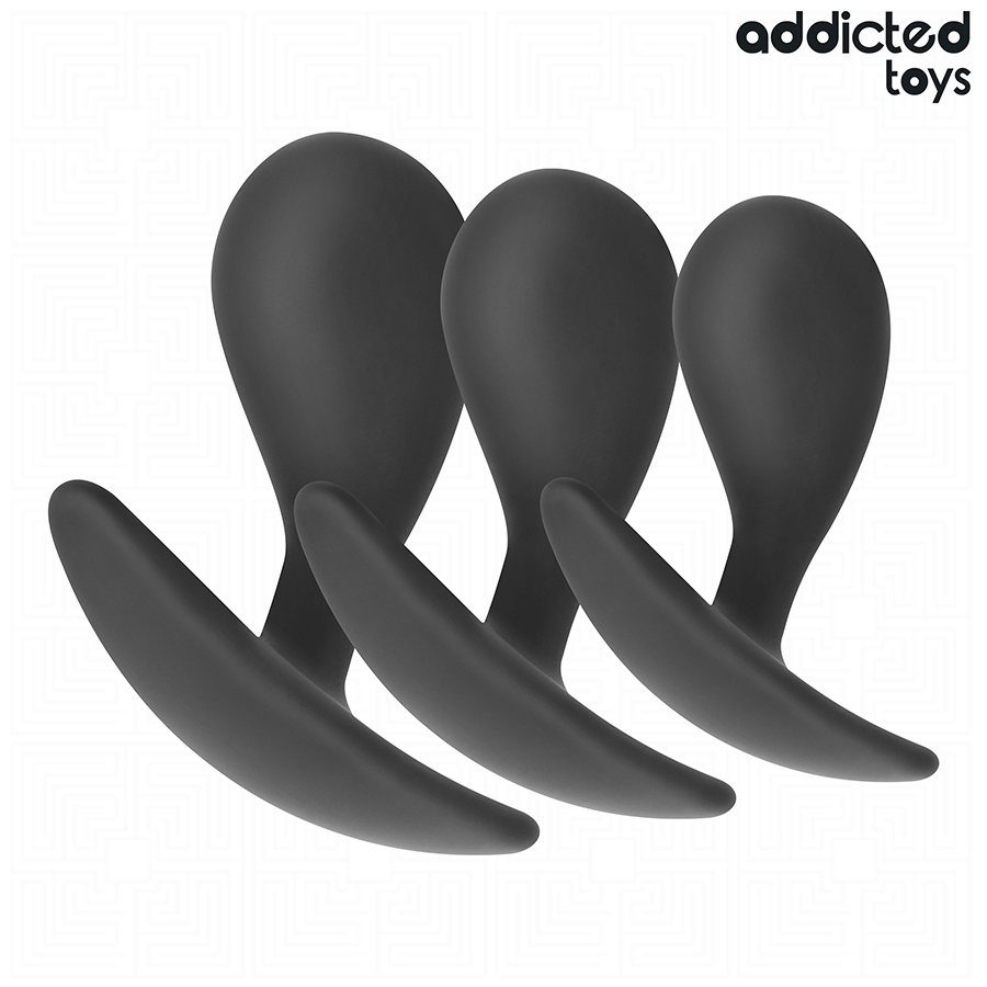 ADDICTED TOYS - 3ER-SET ANALPLUG MODELL 3
