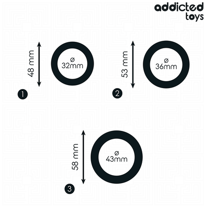 ADDICTED TOYS - SILICONE RING SET MODEL 1