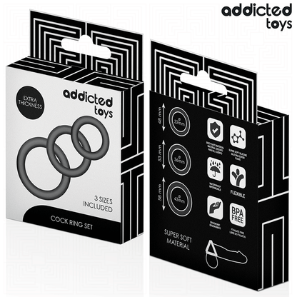 ADDICTED TOYS - SILICONE RING SET MODEL 1