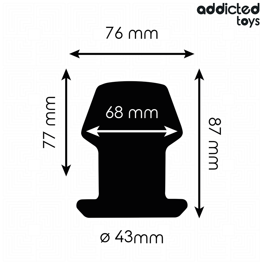 ADDICTED TOYS - EXTREMELY HOLLOW ANAL PLUG SIZE M 8.7 CM