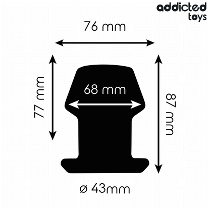 ADDICTED TOYS - EXTREMELY HOLLOW ANAL PLUG SIZE M 8.7 CM