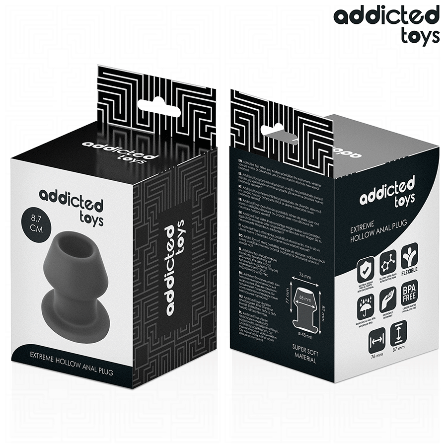ADDICTED TOYS - EXTREMELY HOLLOW ANAL PLUG SIZE M 8.7 CM