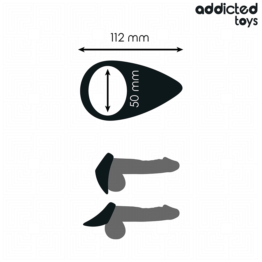 ADDICTED TOYS - TEAR-SHAPED COCK RING