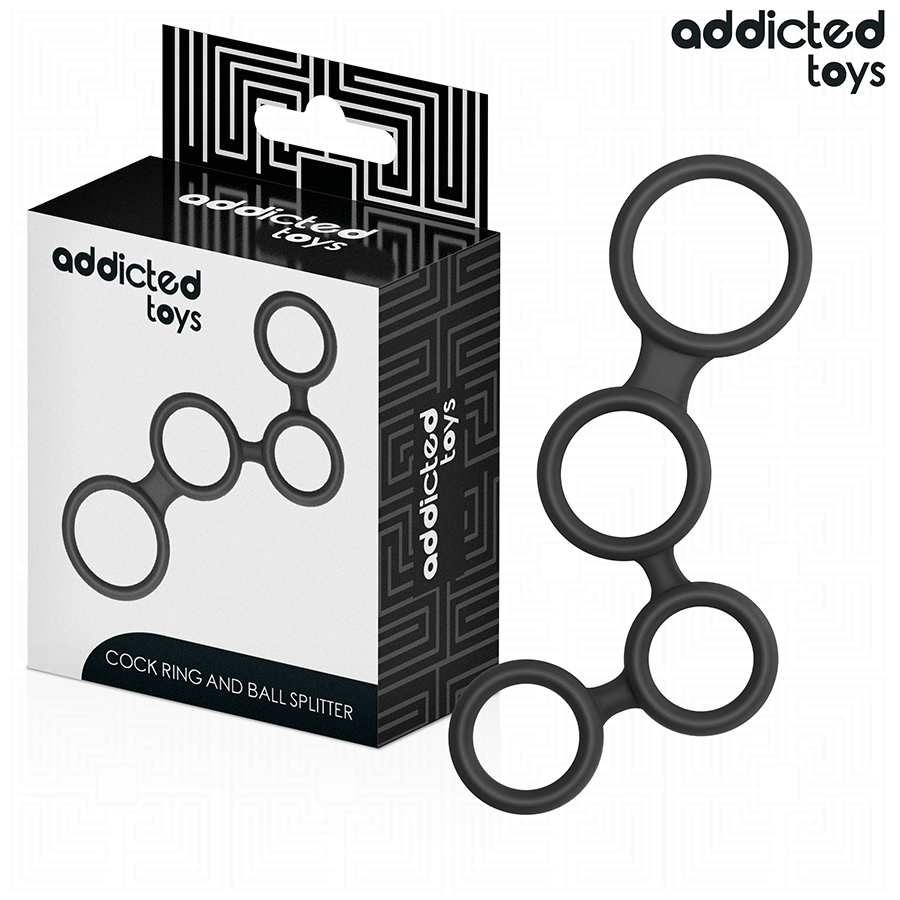 ADDICTED TOYS - PENISRING MIT TEILERN FÜR HODEN