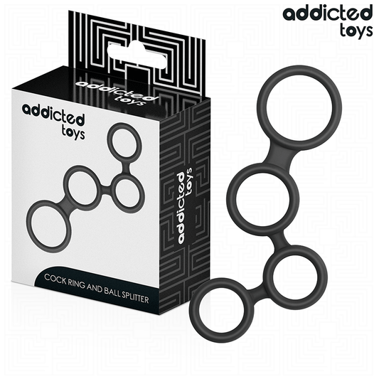 ADDICTED TOYS - PENISRING MIT TEILERN FÜR HODEN