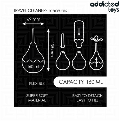 ADDICTED TOYS - REISE-ANALREINIGER GRÖSSE M 160 ML