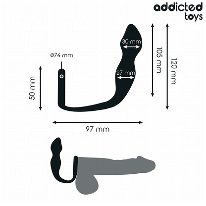 ADDICTED TOYS - ANALPLUG MIT RING MODELL 2