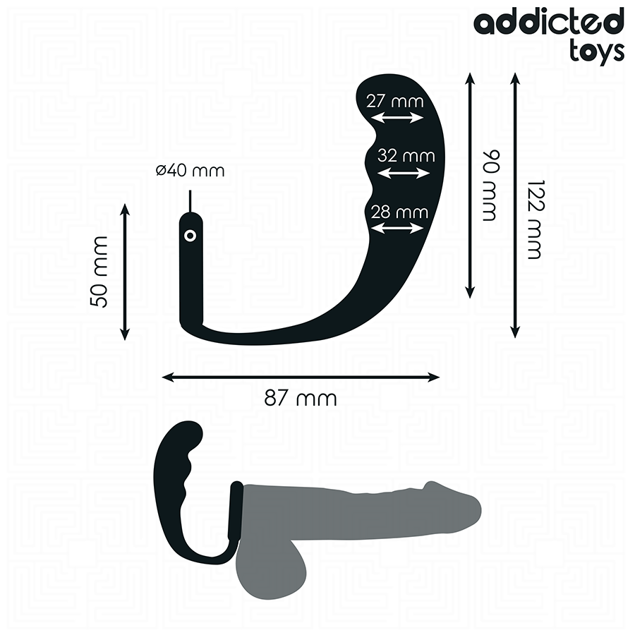 ADDICTED TOYS - ANAL PLUG WITH RING MODEL 4