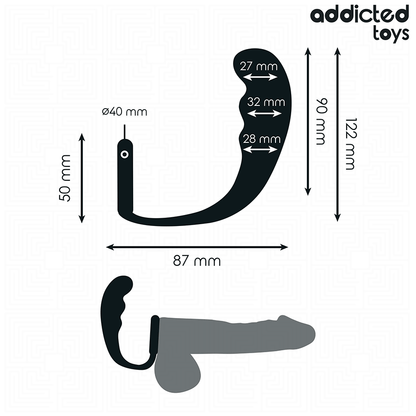 ADDICTED TOYS - ANAL PLUG WITH RING MODEL 4